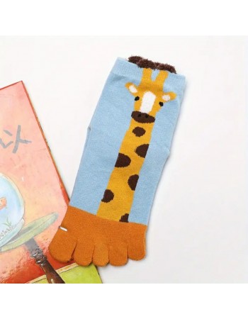 Детски чорапи с пръсти жираф 2 чифта